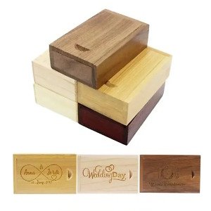 Solid Wood Storage Boxes With Sliding Top