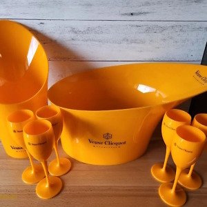 Acrylic Champagne Bucket with Flutes