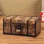 Small Wooden lockable storage box