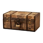 Small Wooden lockable storage box - Image 8