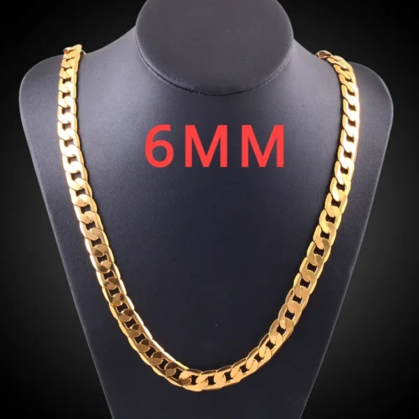 Sterling Silver 6MM 20inches Chain Necklace