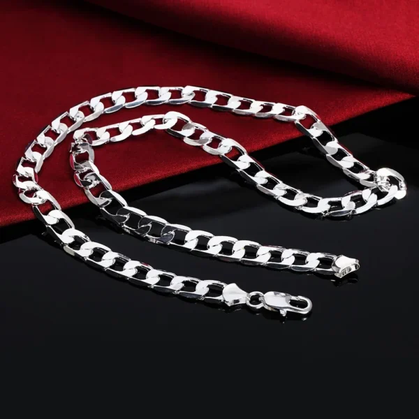 Sterling Silver 6MM 20inches Chain Necklace - Image 4