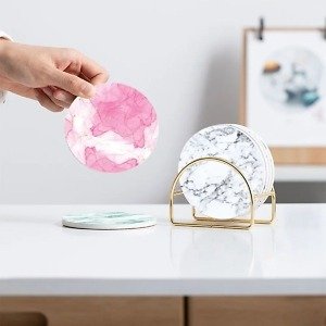 Round Ceramic Coasters