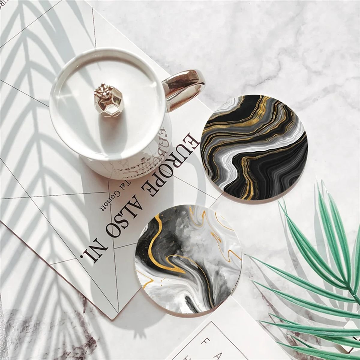 Round Ceramic Coasters - Image 10