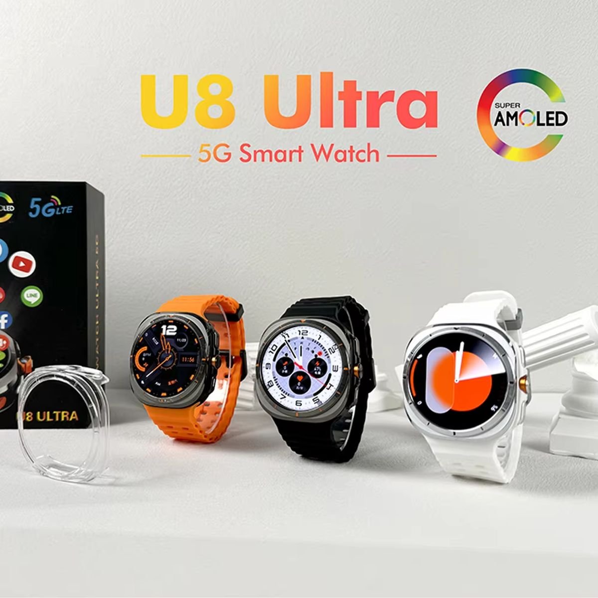 U8 Ultra 5G Android Smartwatch - 3GB+32GB Global Version for Men 2025 - Image 8