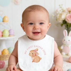 My First Easter 2026 Baby Bib