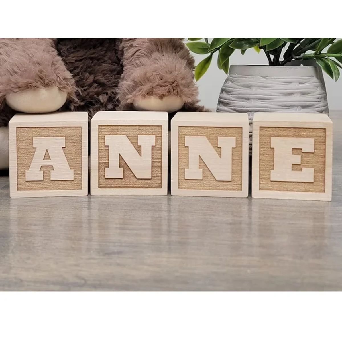 Wooden Name Blocks - Image 5